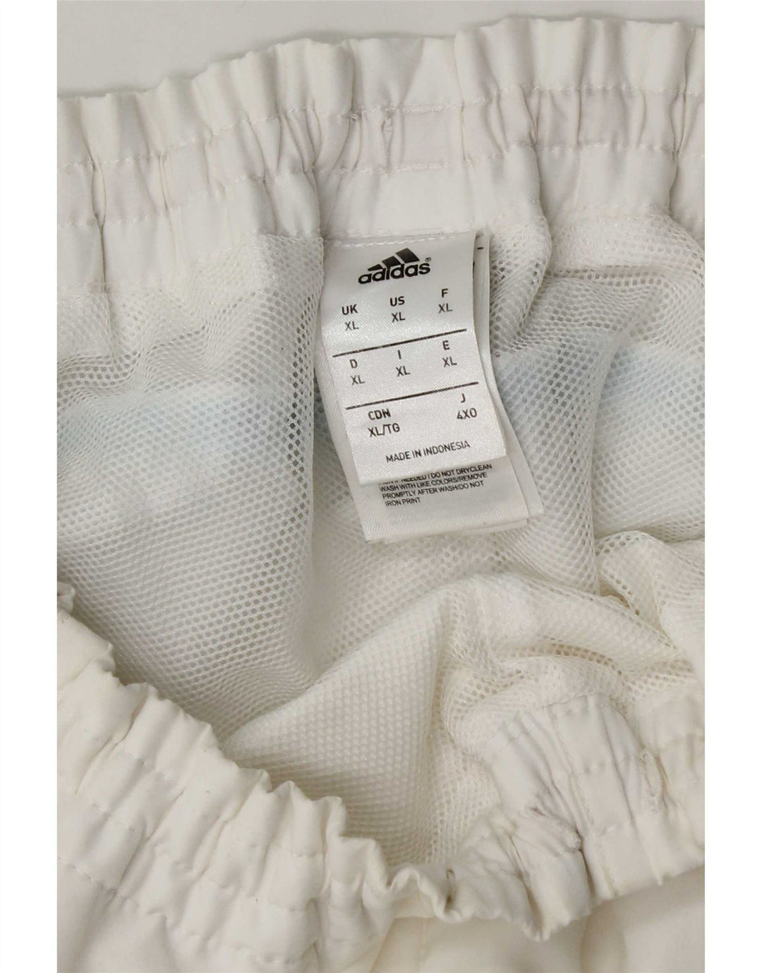 Shorts esportivos masculinos Adidas XL branco poliéster