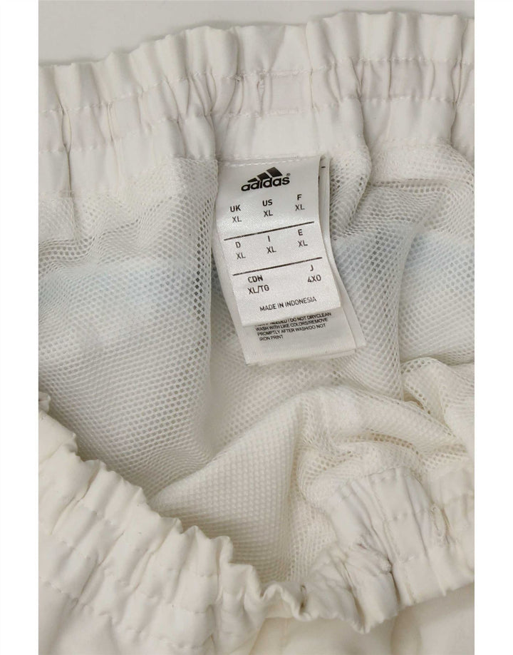 Shorts esportivos masculinos Adidas XL branco poliéster