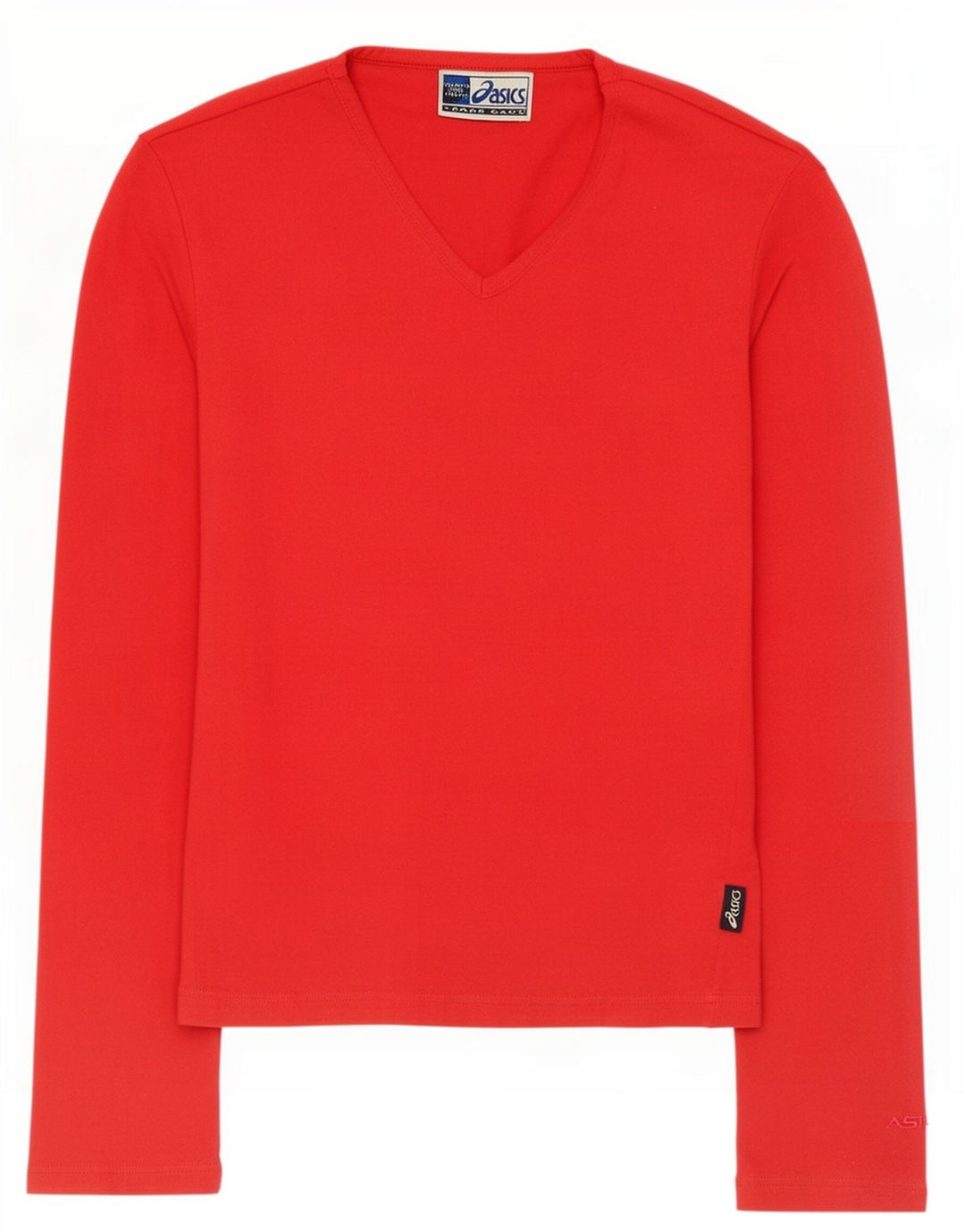 Top Feminino Asics Manga Longa UK 8 Pequeno Vermelho