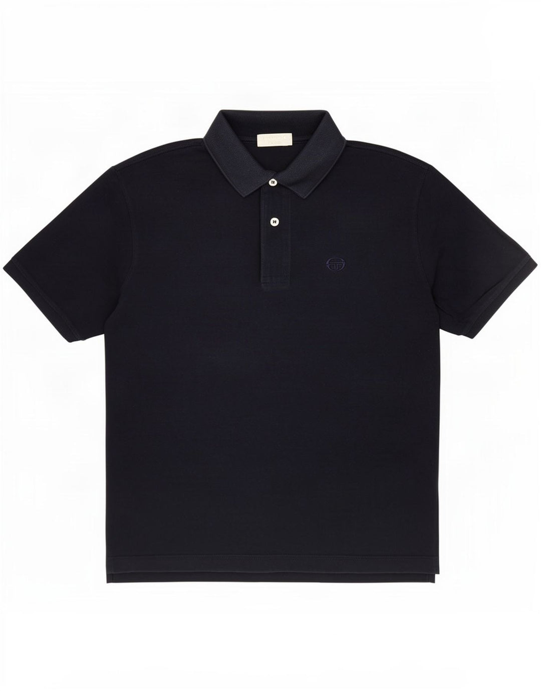 Camisa polo masculina Sergio Tacchini IT 48 algodão azul marinho médio