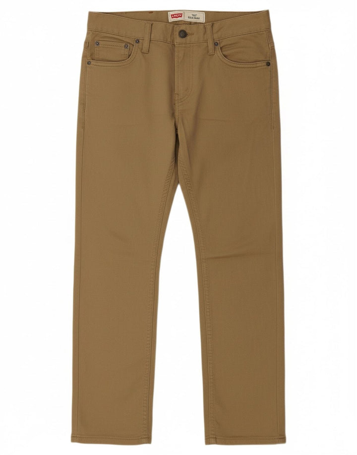 LEVI'S Boys 511 Slim Jeans 13-14 Anos W27 L27 Algodão Marrom