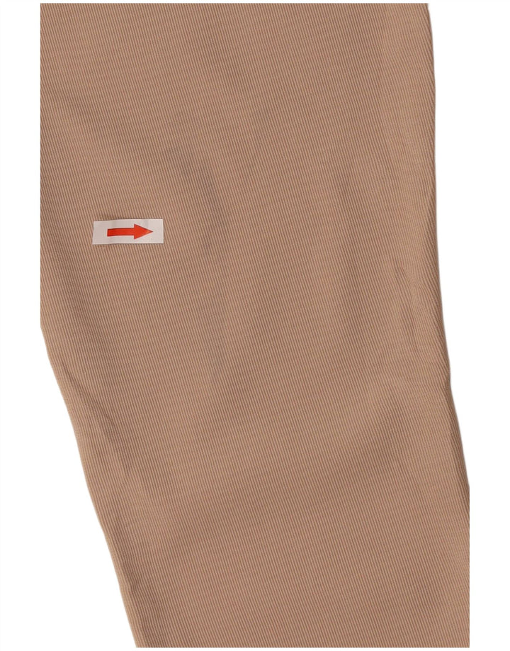 Zara Leggings feminino médio W28 L30 poliéster listrado marrom