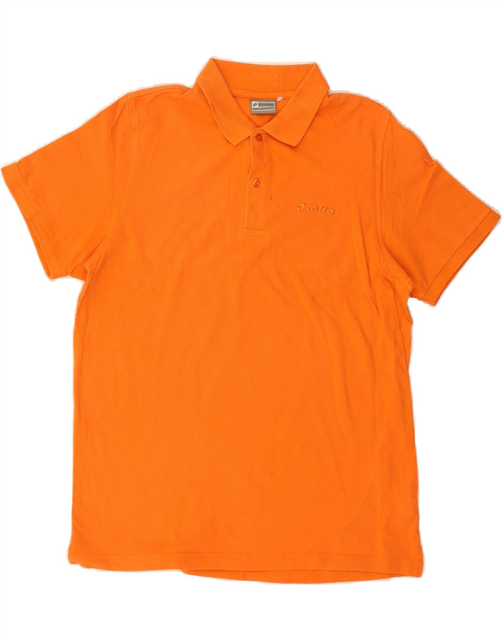 LOTTO Mens Polo Shirt XL Orange Cotton Vintage Lotto and Second-Hand Lotto from Messina Hembry 