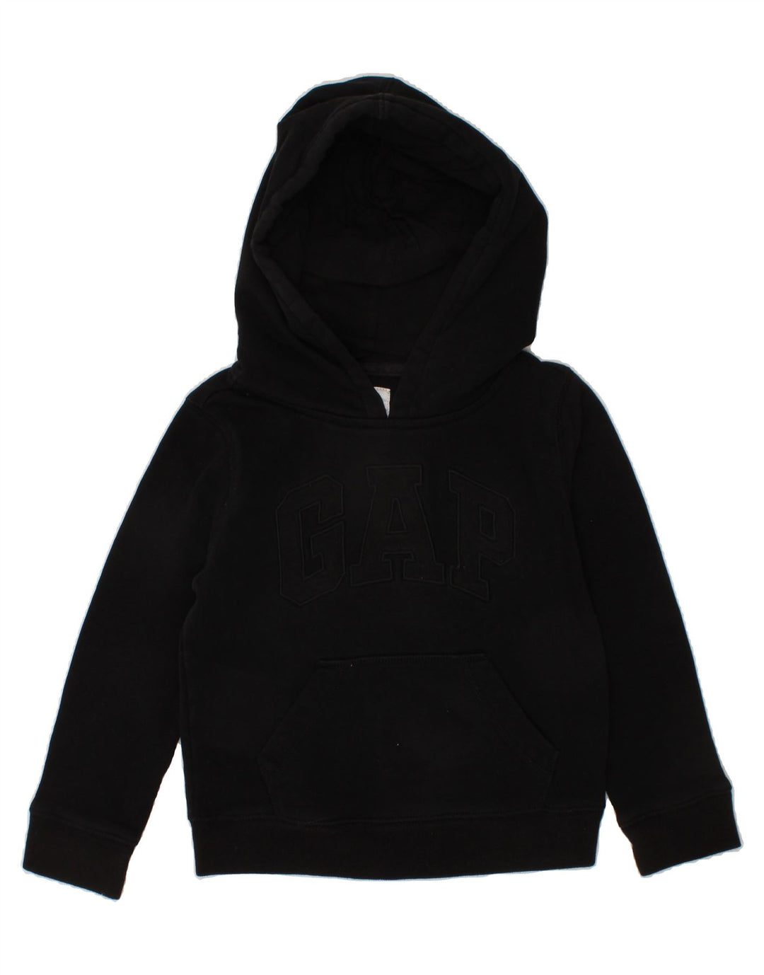 GAP Boys Graphic Hoodie Jumper 4-5 Years Black Cotton Vintage Gap and Second-Hand Gap from Messina Hembry 