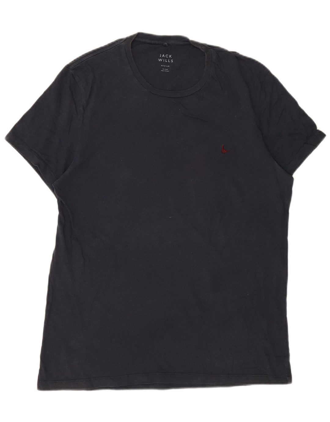 Camiseta masculina Jack Wills Top médio algodão azul marinho