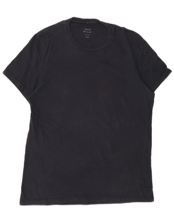 Camiseta masculina Jack Wills Top médio algodão azul marinho