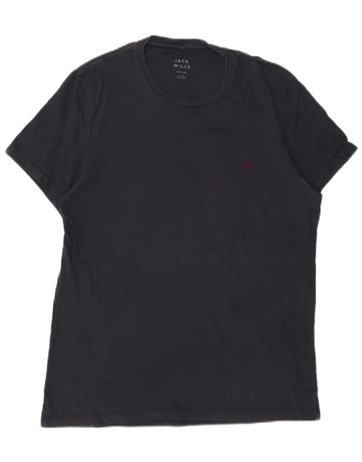 Camiseta masculina Jack Wills Top médio algodão azul marinho