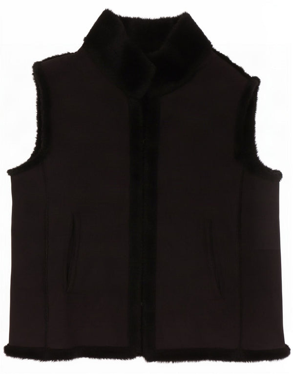 Bromley Womens Sherpa Gilet UK 14 Grande Poliéster Preto