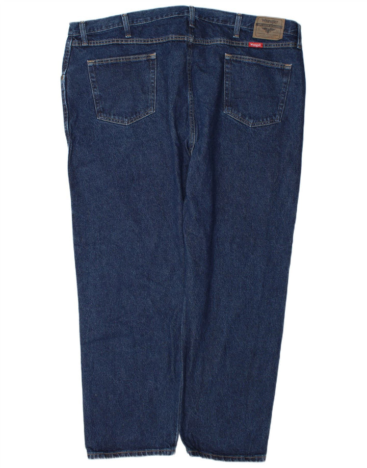 Wrangler masculino regular fit jeans reto W48 L30 algodão azul