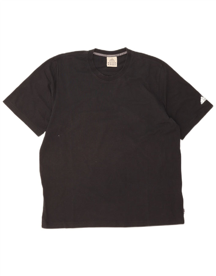 Camiseta masculina Adidas grande algodão preto