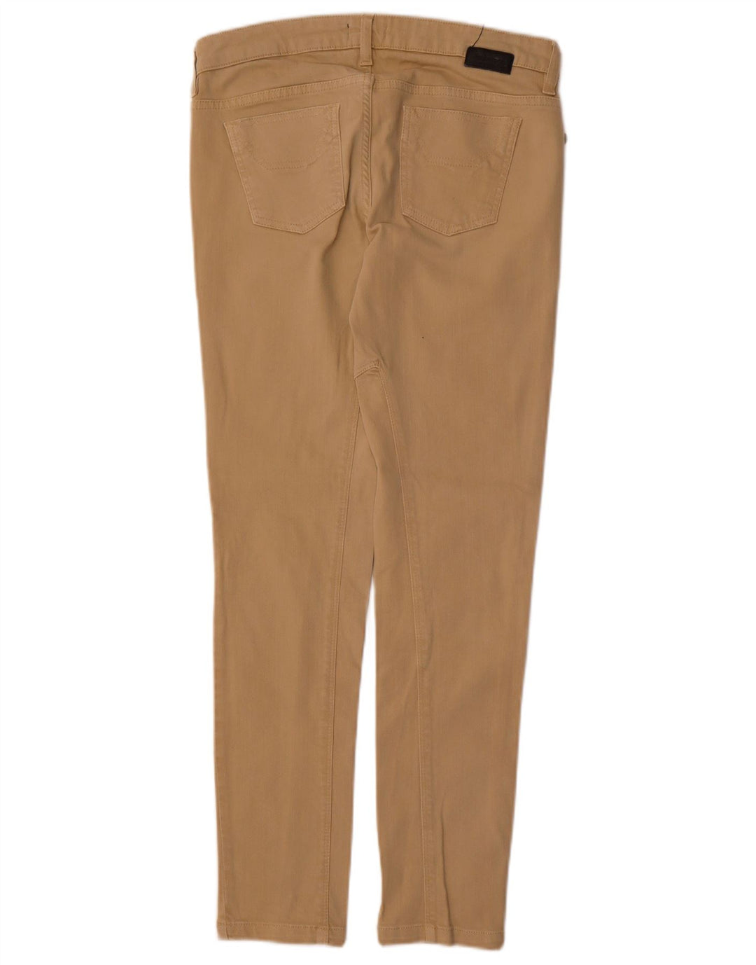Calça feminina casual justa JECKERSON W28 L29 algodão bege