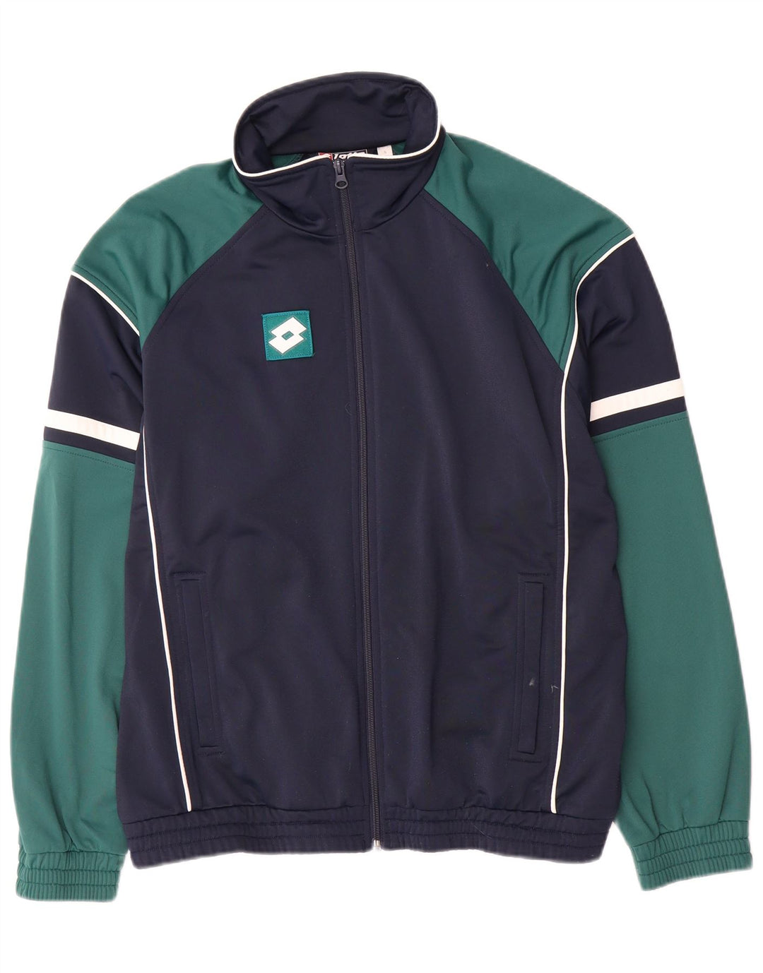 Lotto Mens Treino Top Jaqueta Pequena Azul Marinho Colourblock Poliéster