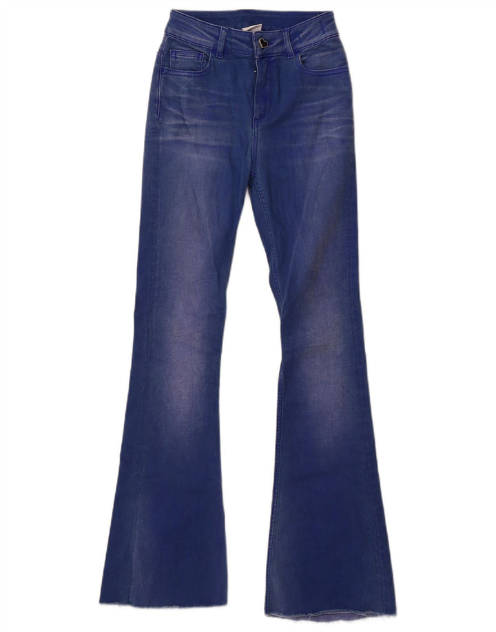 Jeans feminino Twinset largo W26 L30 algodão azul