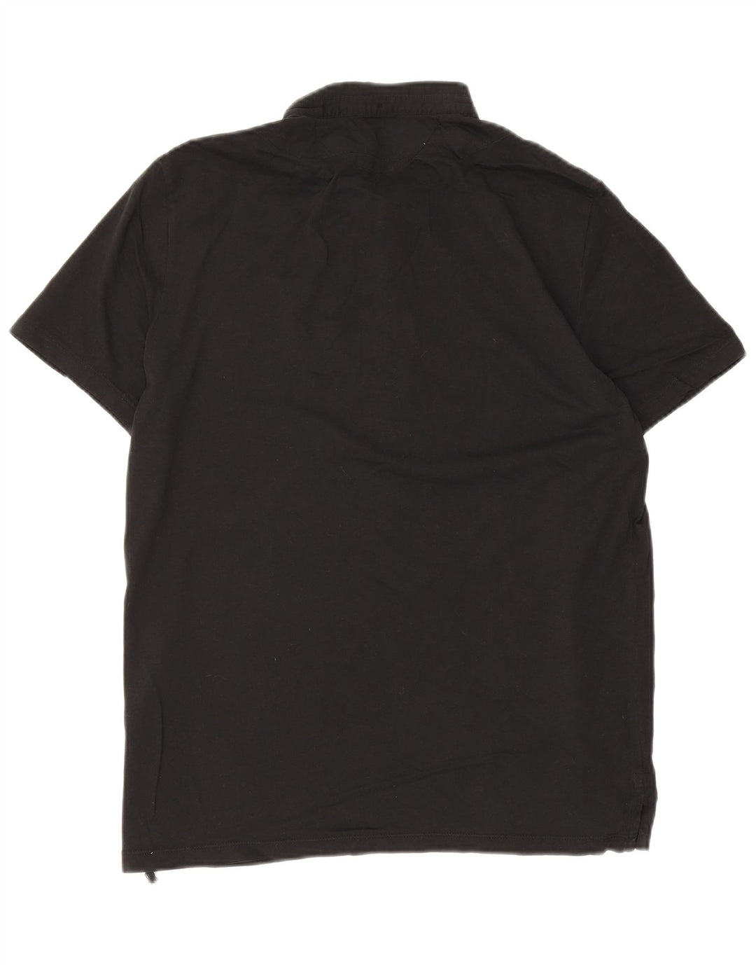 Camisa polo masculina All Saints de algodão preto médio