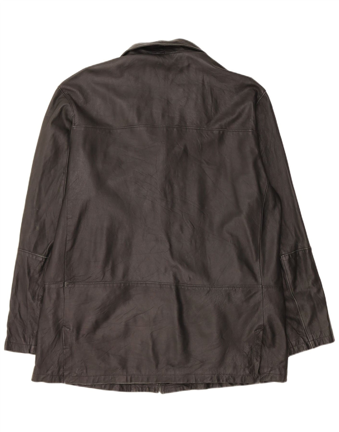 Jaqueta blazer masculina Bizzarro com 3 botões IT 54 2XL couro preto