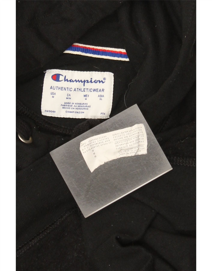Jumper feminino com capuz gráfico Champion UK 14 poliéster preto médio
