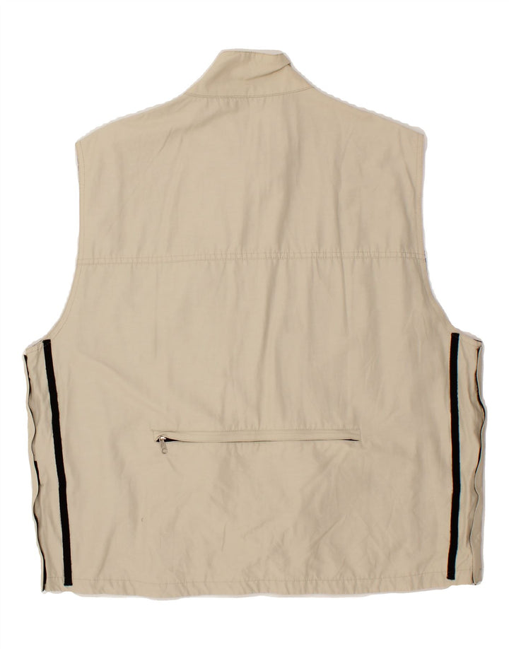 CANADIENS Mens Gilet UK 42 XL Beige Cotton Vintage Canadiens and Second-Hand Canadiens from Messina Hembry 