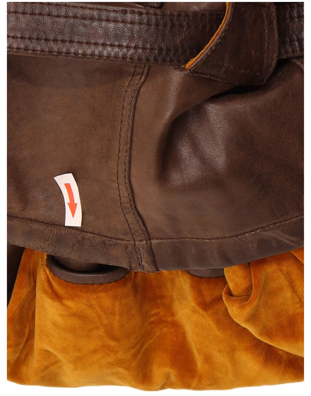 Jaqueta de couro militar feminina Jean Gabriel IT 48 XL marrom