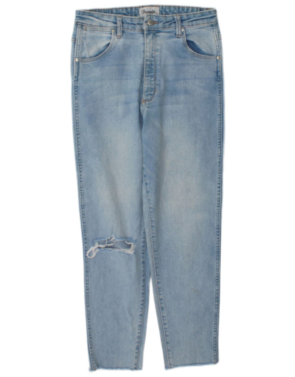 Jeans Wrangler Girls Tyler Distressed Tapered 11-12 anos W28 L27 Azul