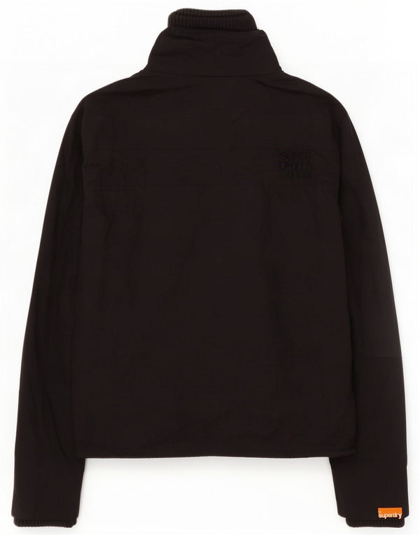 Jaqueta de chuva feminina Superdry Graphic UK 14 médio preto nylon