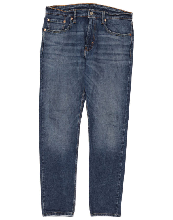 Calça jeans masculina Levi's 512 Slim Fit Tapered W32 L32 Azul Algodão