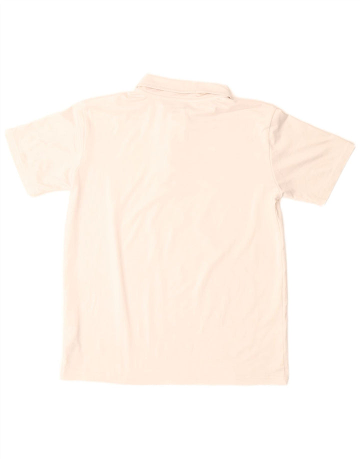 Camisa polo masculina Reebok 14-15 anos grande poliéster branco