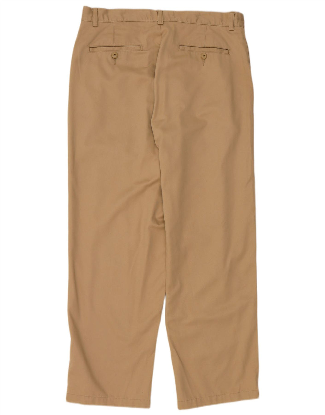 Calça Chino masculina EDDIE BAUER reta W35 L30 algodão bege