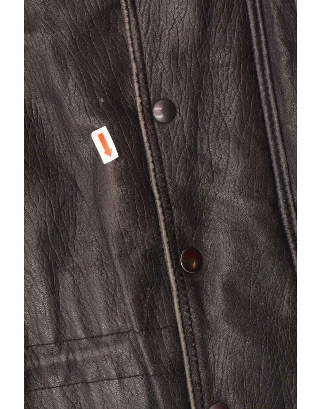 Jaqueta de couro masculina VINTAGE UK 40 grande couro preto