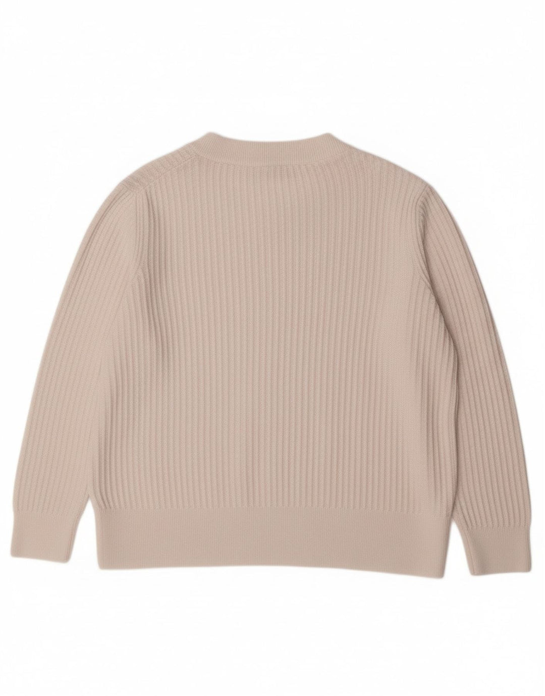 Suéter feminino GANT com gola redonda UK 18 XL algodão branco clássico