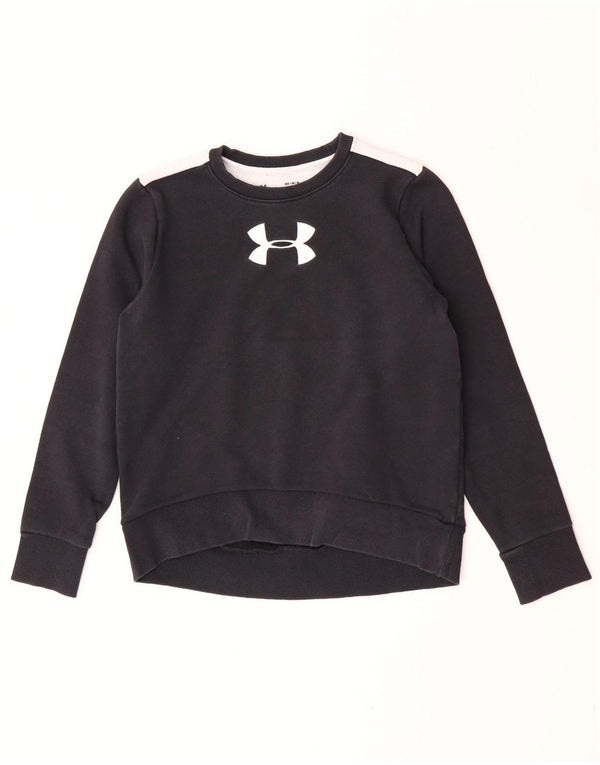 Moletom feminino Under Armour Jumper UK 14 médio preto colorblock