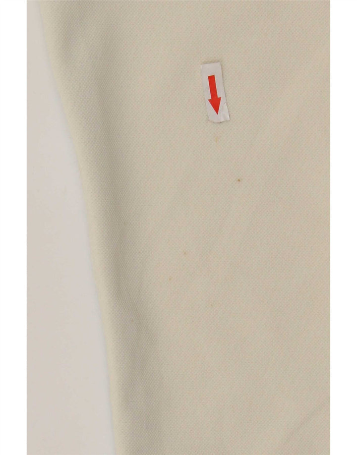 Calça casual reta masculina Mizuno W32 L32 poliéster branco