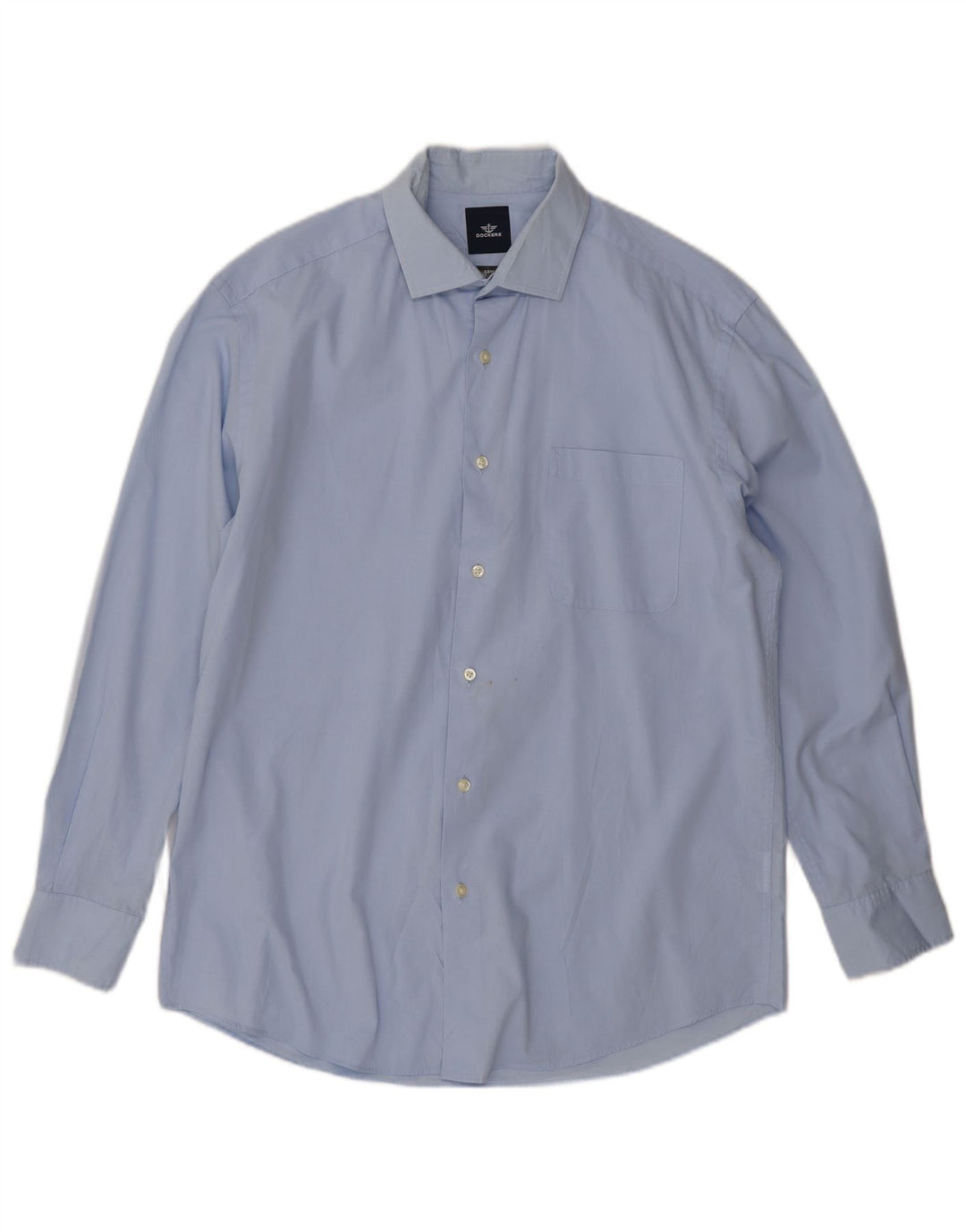 Camisa masculina Dockers tamanho 15 1/2 algodão azul médio