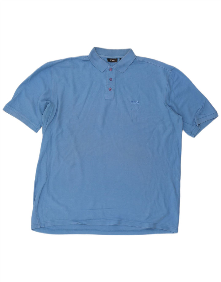 Camisa polo masculina FILA 2XL algodão azul