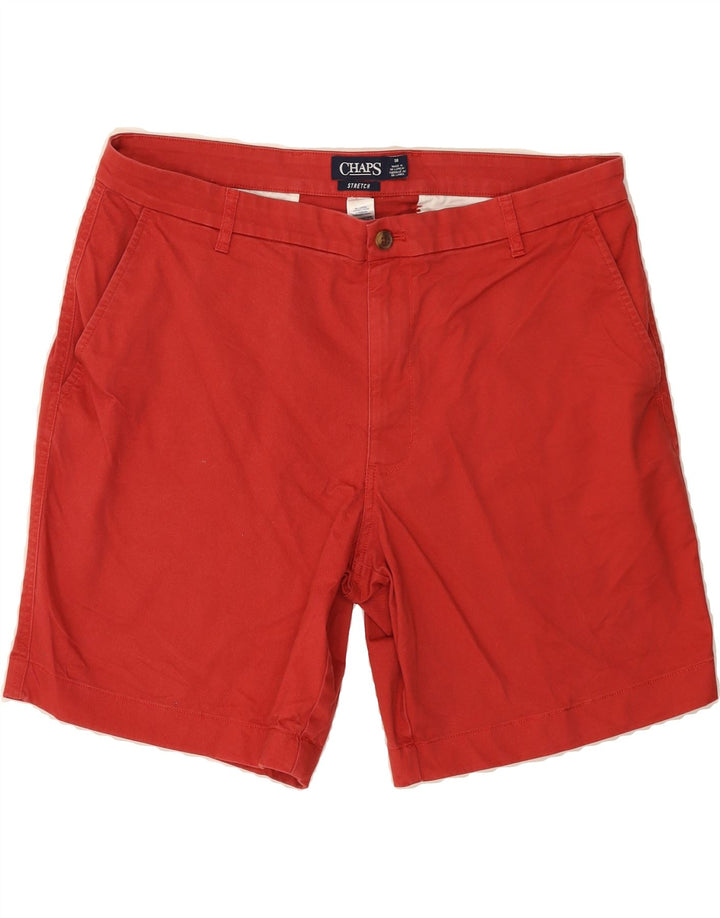 CHAPS Mens Chino Shorts W38 XL Red Cotton Vintage Chaps and Second-Hand Chaps from Messina Hembry 
