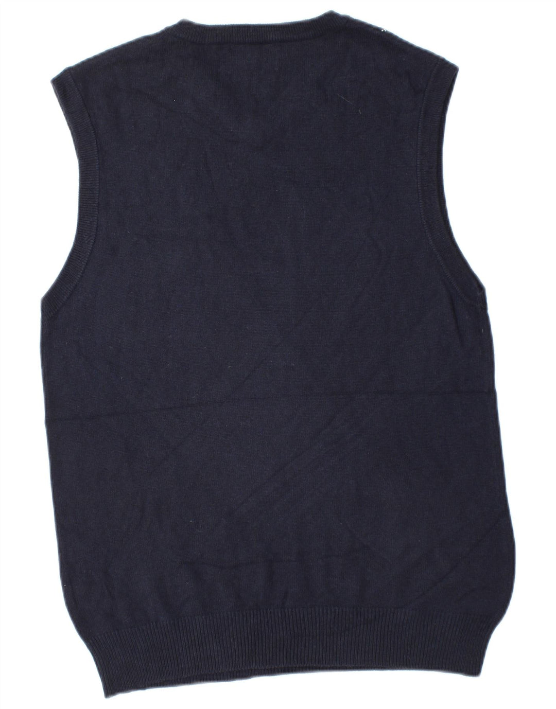 American Eagle Mens Colete Regata Médio Azul Marinho Argyle/Diamante Algodão