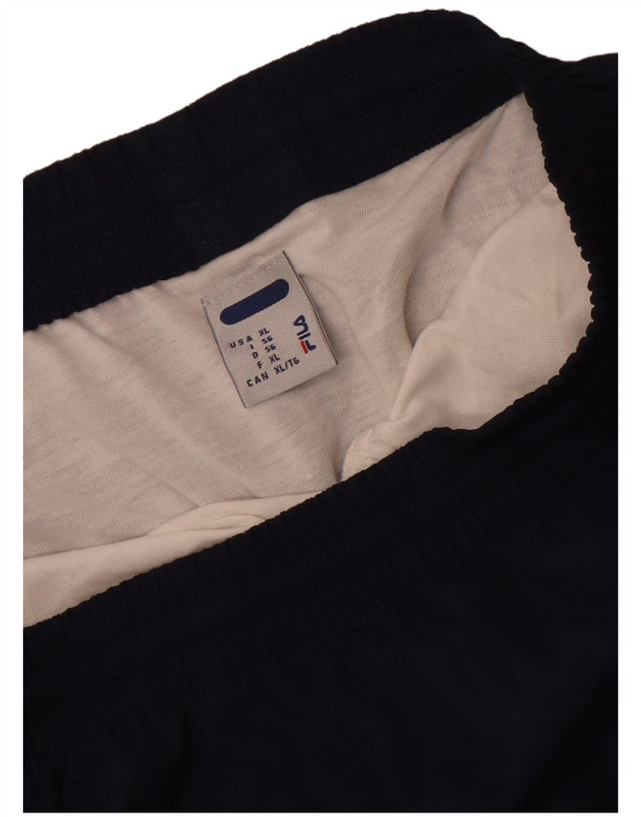 Shorts esportivos masculinos Fila XL azul marinho