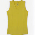 Adidas Womens Climalite Vest Top UK 14 Médio Amarelo Poliéster