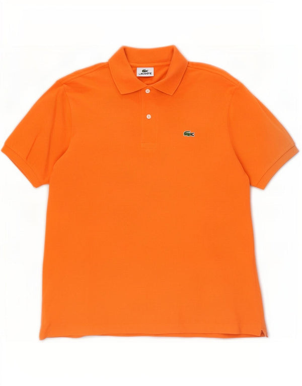 Camisa polo masculina Lacoste tamanho 4 médio algodão laranja