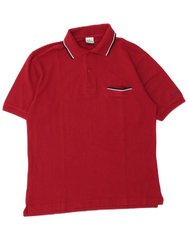 Camisa polo masculina Spalding médio algodão Borgonha