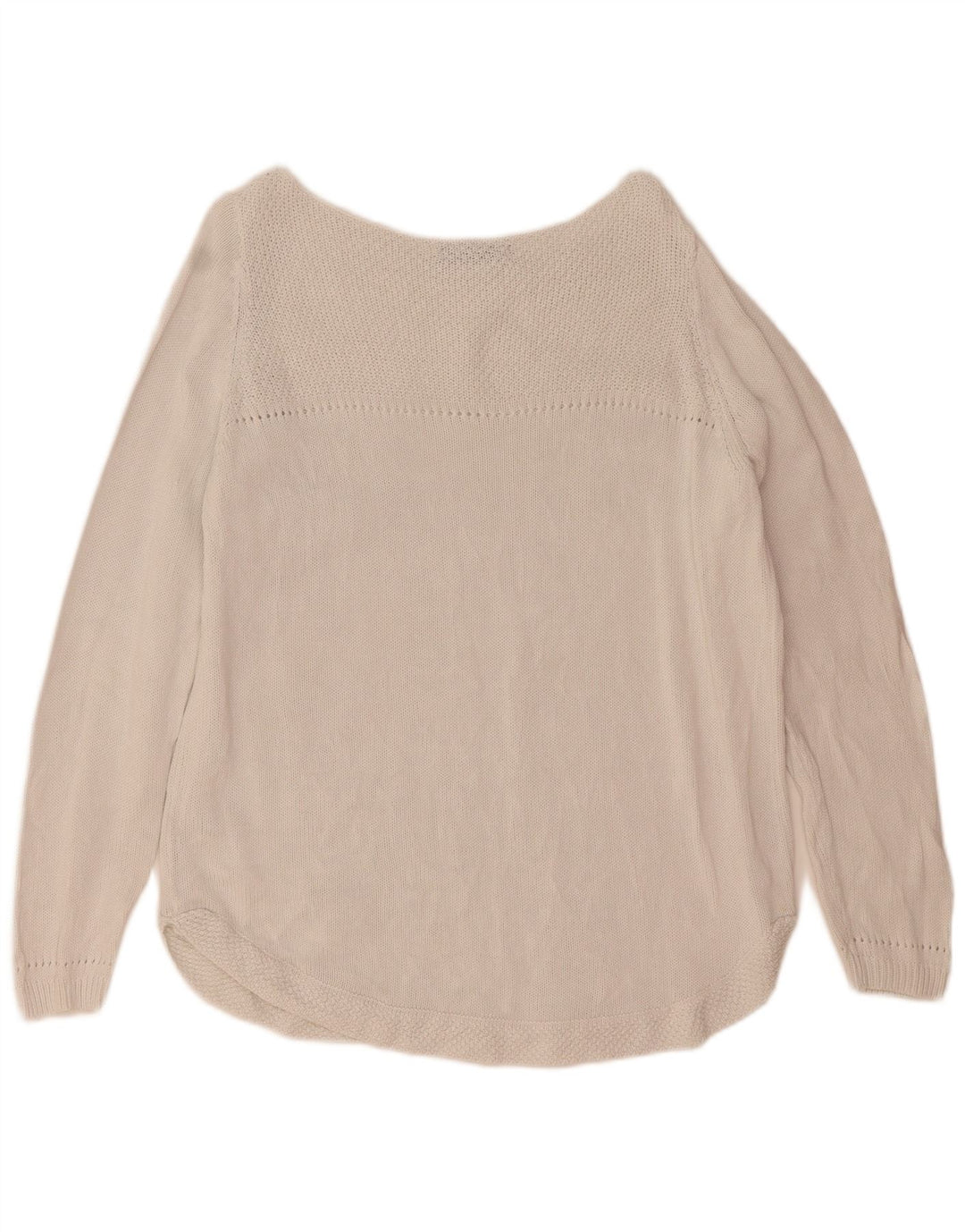 Suéter feminino MARKS & SPENCER com gola canoa UK 20 2XL algodão branco