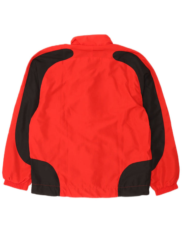 Jaqueta masculina de treino Erima UK 40/42 poliéster colorblock vermelho médio