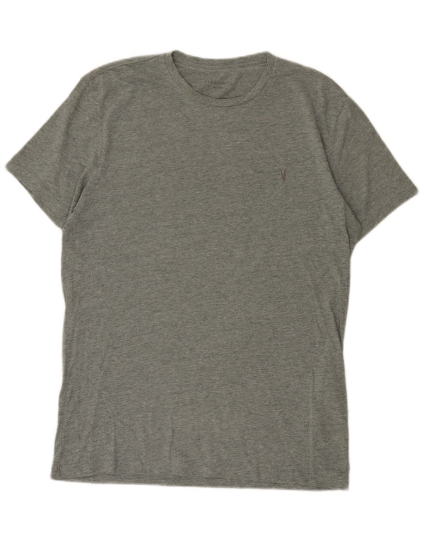Camiseta masculina All Saints Top médio algodão verde