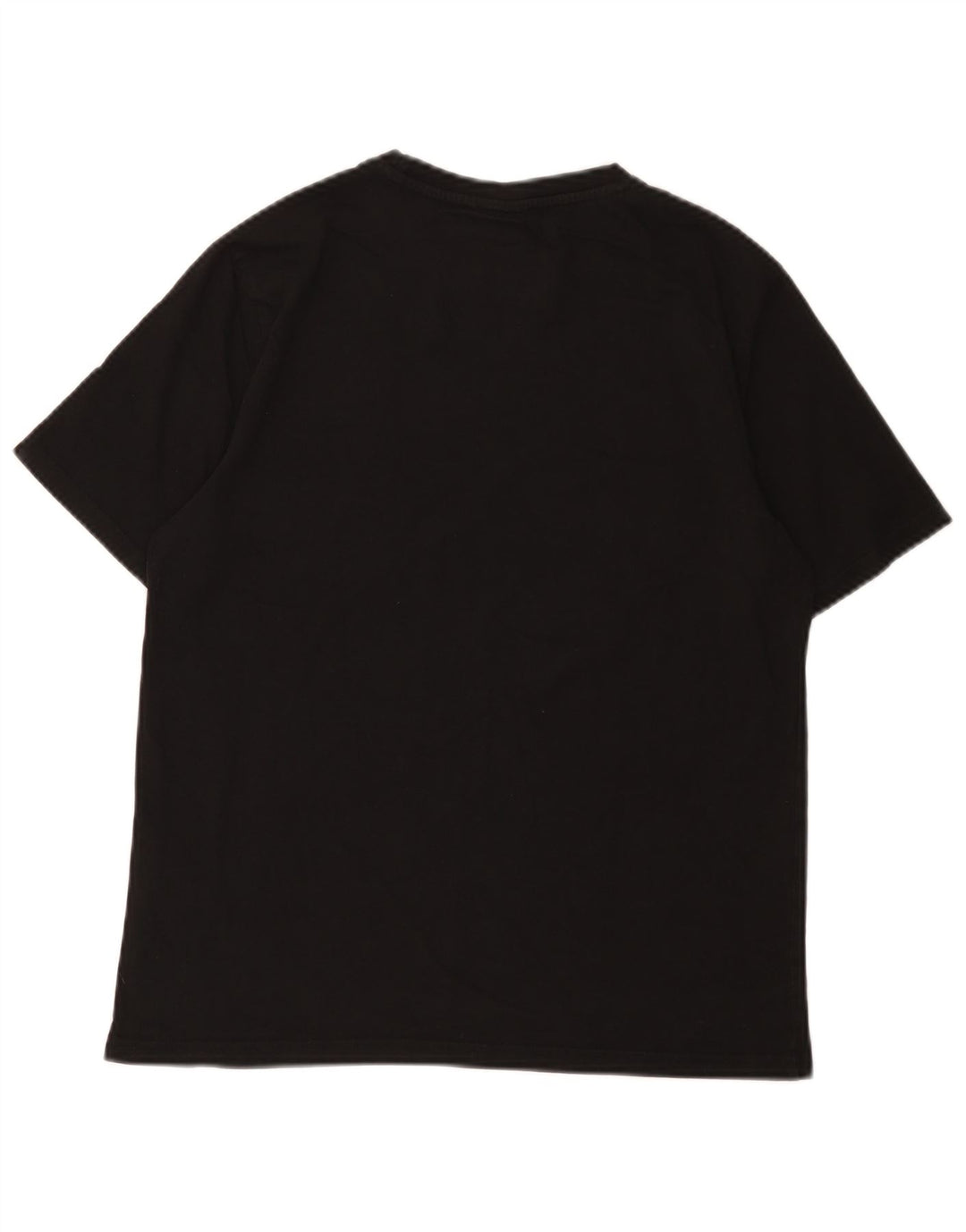 Ellesse Camiseta masculina gráfica top pequeno algodão preto