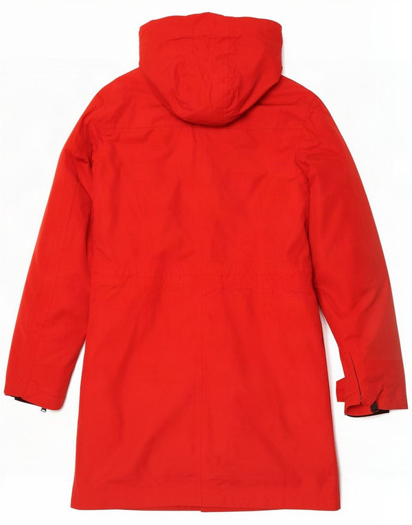 Tucano Urbano Womens Hooded Padded Coat IT 42 Medium Red Polyamide Modern