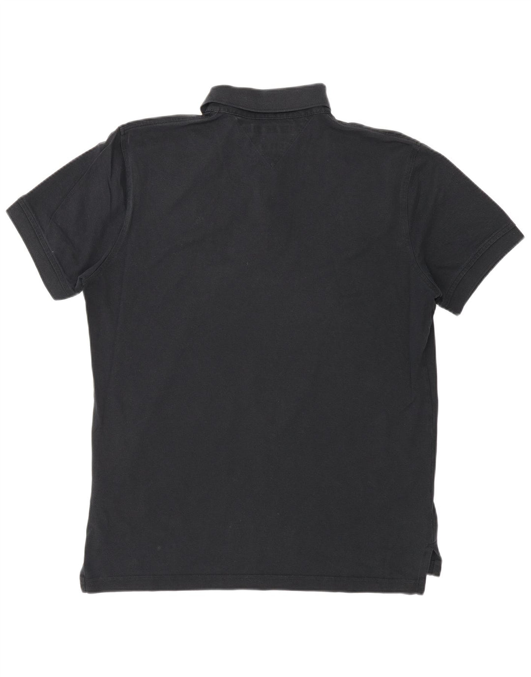 Camisa polo masculina Tommy Hilfiger Regular Fit algodão preto médio