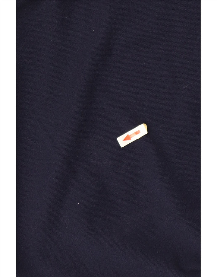 Moletom masculino KAPPA com zíper e gola XL em poliéster colorblock azul marinho