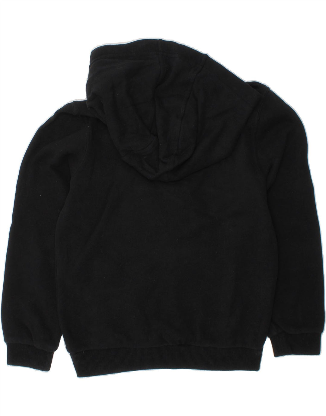 ELLESSE Girls Graphic Hoodie Jumper 6-7 Years Black Cotton Vintage Ellesse and Second-Hand Ellesse from Messina Hembry 