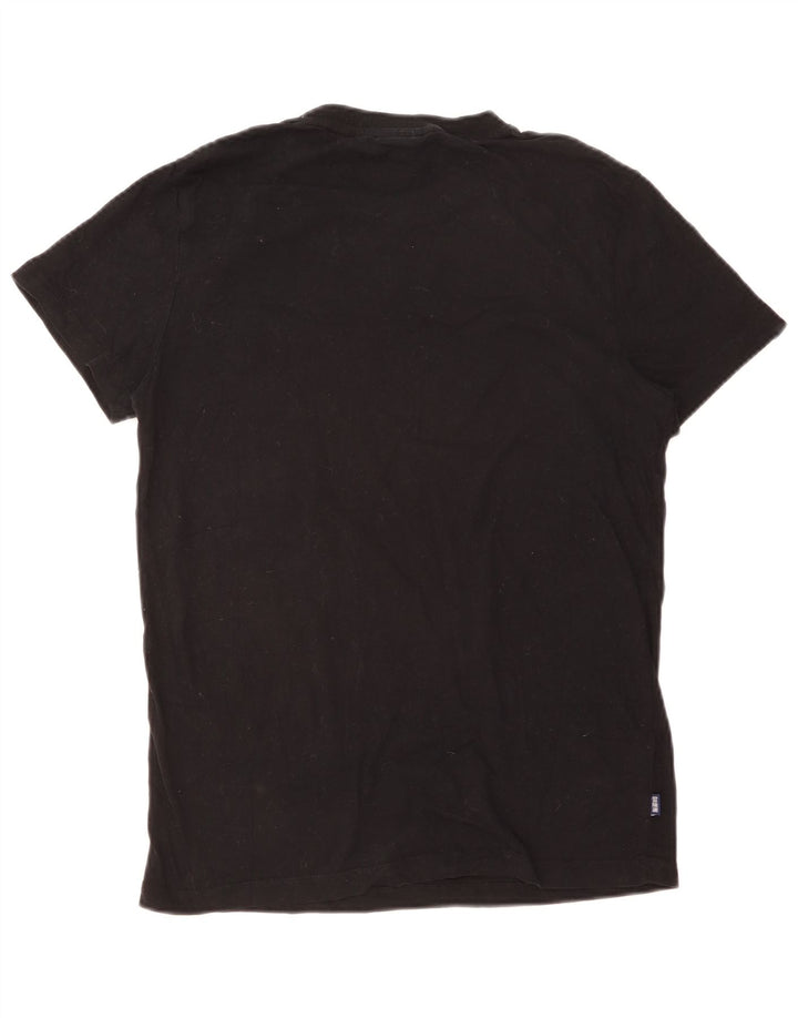 Camiseta masculina SUPERDRY Top médio algodão preto
