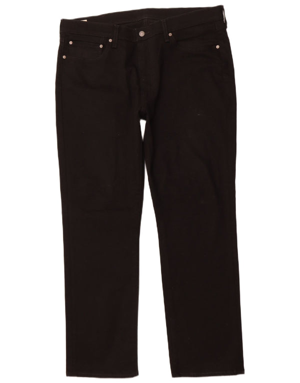 LEVI'S Masculino 514 Straight Jeans W38 L32 Algodão Preto