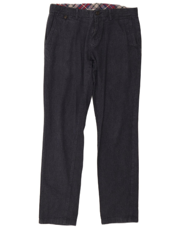 Tommy Hilfiger Calça Chino Masculina Reta W32 L31 Algodão Azul Marinho